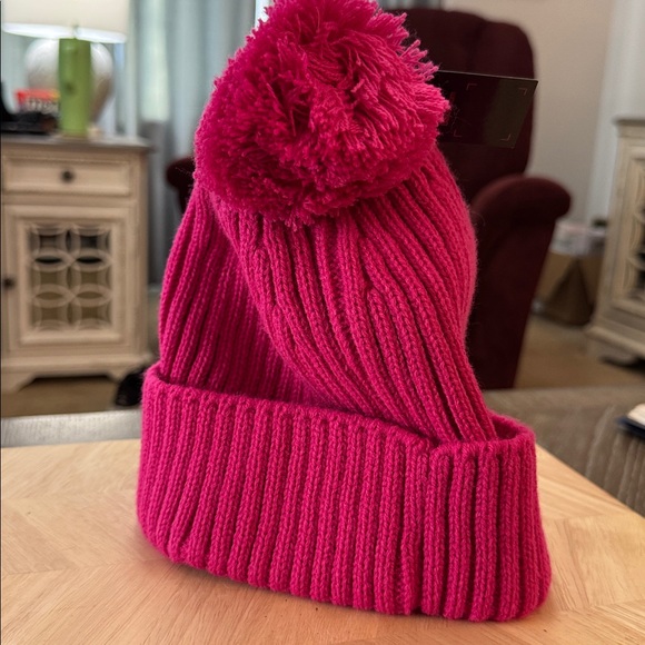 Barbie Fuchsia Knit Hat with Pom-Pom - Picture 4 of 6